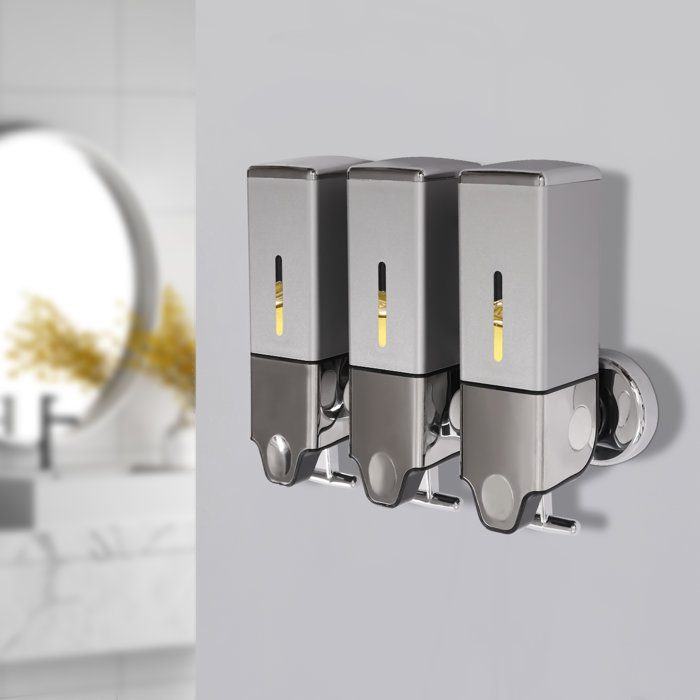 Latitude Run® Triple Wall Mount Shower Pump Soap Dispenser & Reviews